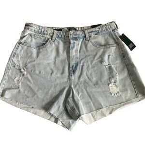 Wild Fable Juniors' Light Wash Cutoff Distressed Jean Shorts - Size 17 - NWT